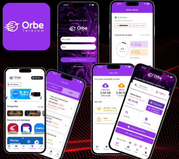 Orbe Cliente - Projeto desenvolvido por Rodrigo Castro